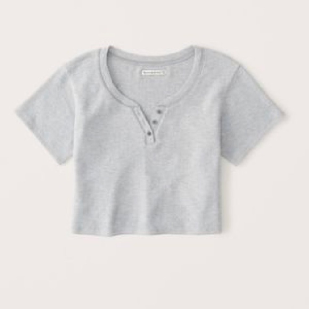 Abercrombie Short Sleeve Waffle Lounge Henley